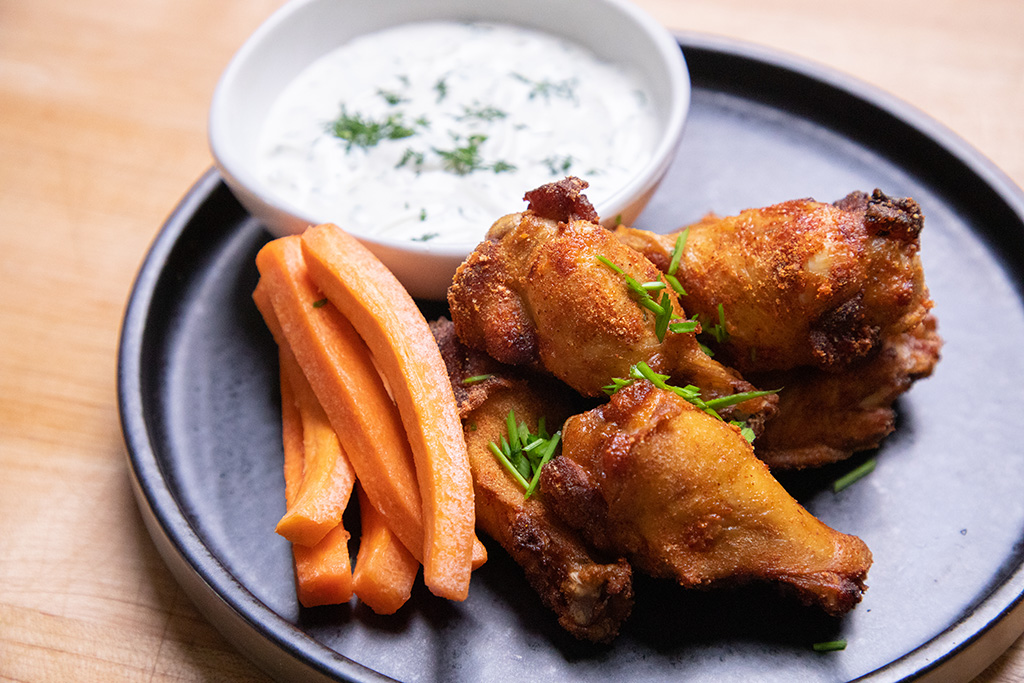 Beer Brined Fried Chicken Wings 